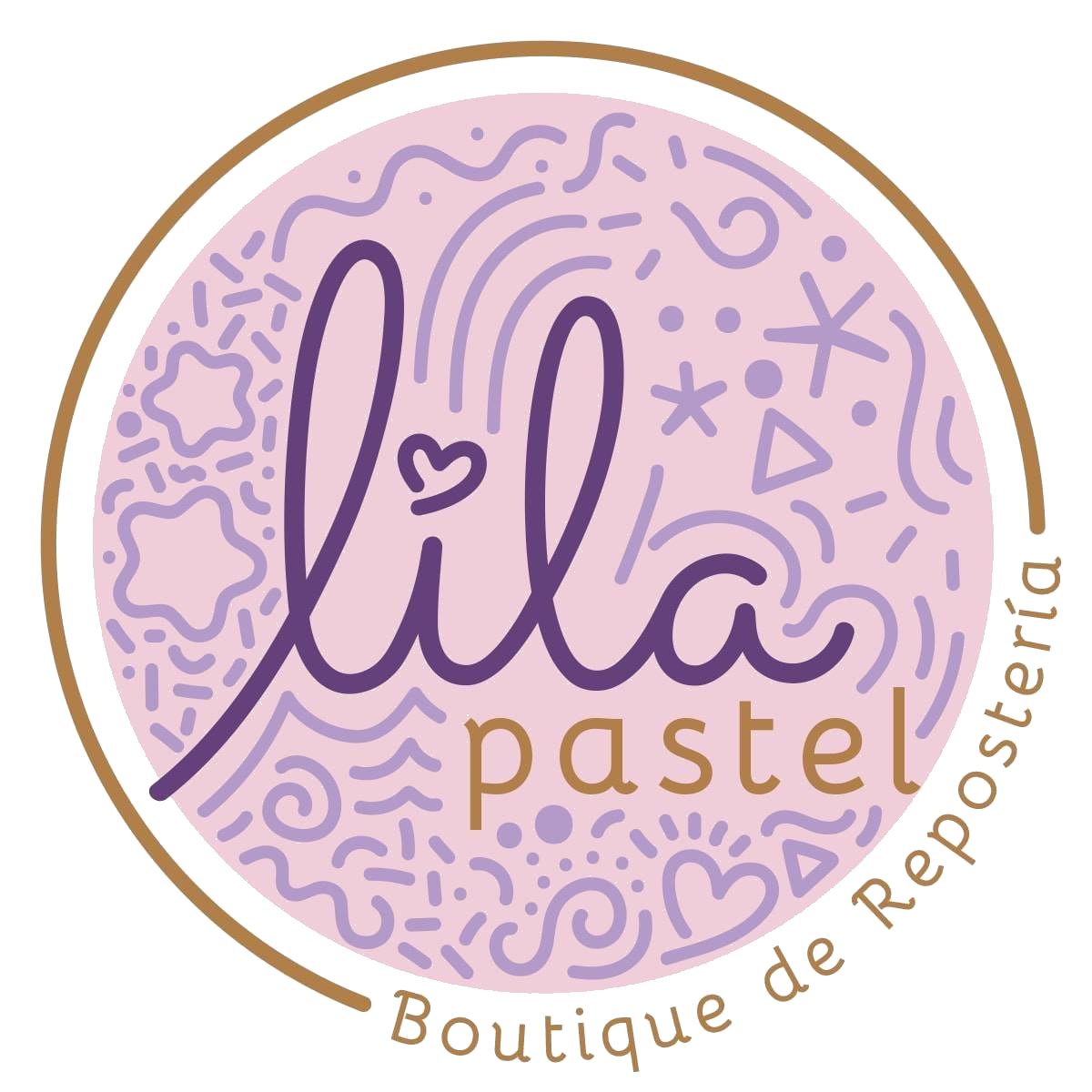 logo lila pastel